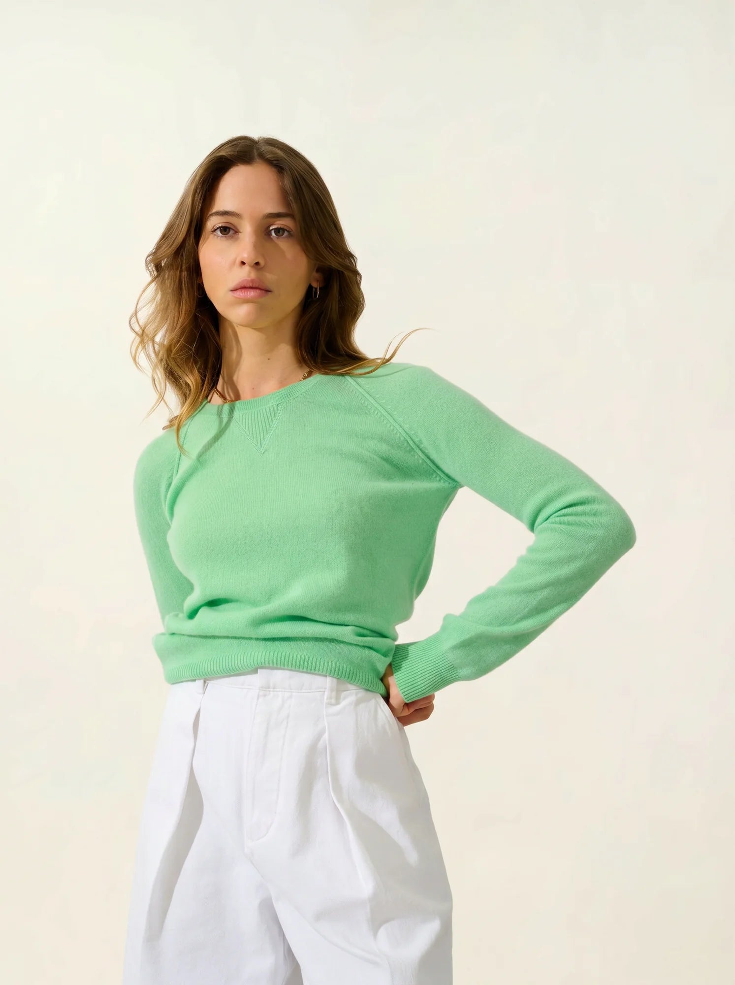 ETRET pull col rond tilleul
