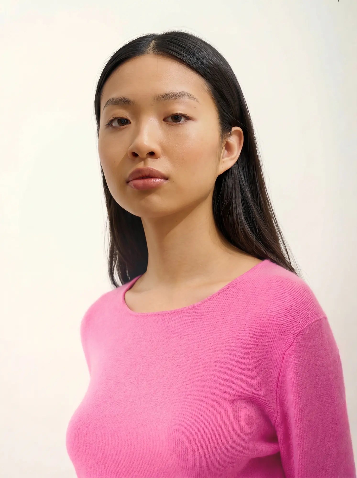 EPÉNA Pullover Rundhalsausschnitt Rosa