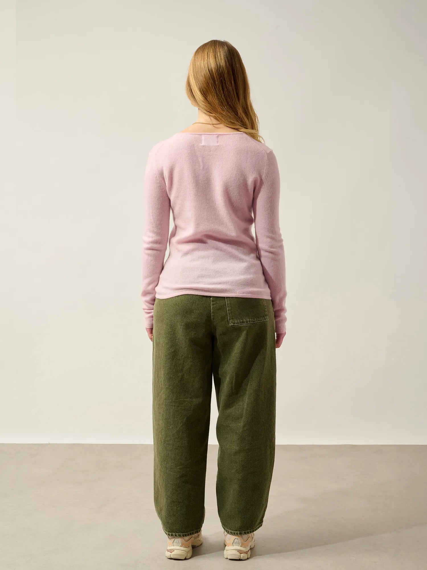 EPÉNA Pullover Rundhalsausschnitt Puderrosa