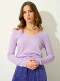 GALISE pull col V mauve