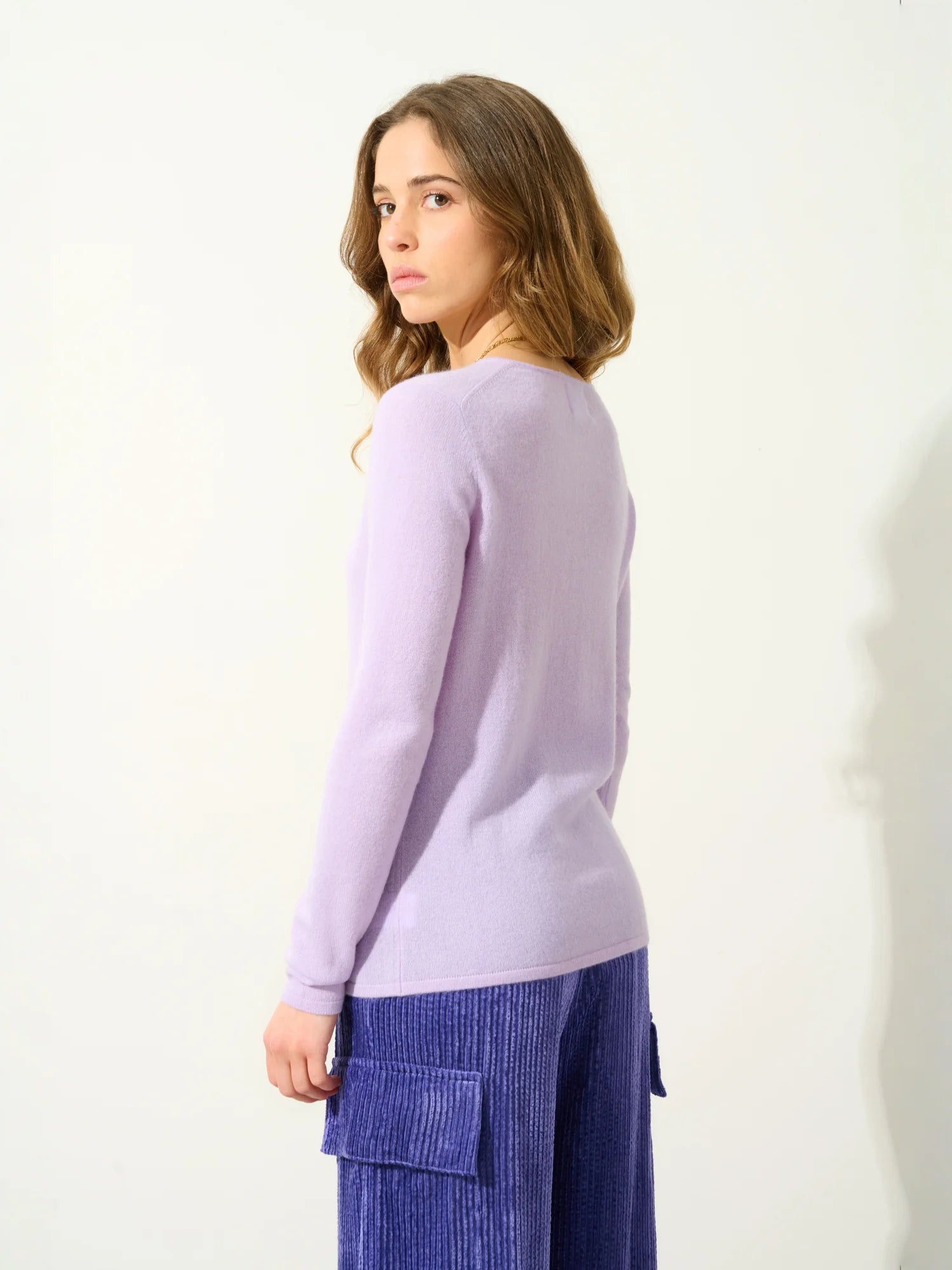 GALISE pull col V mauve