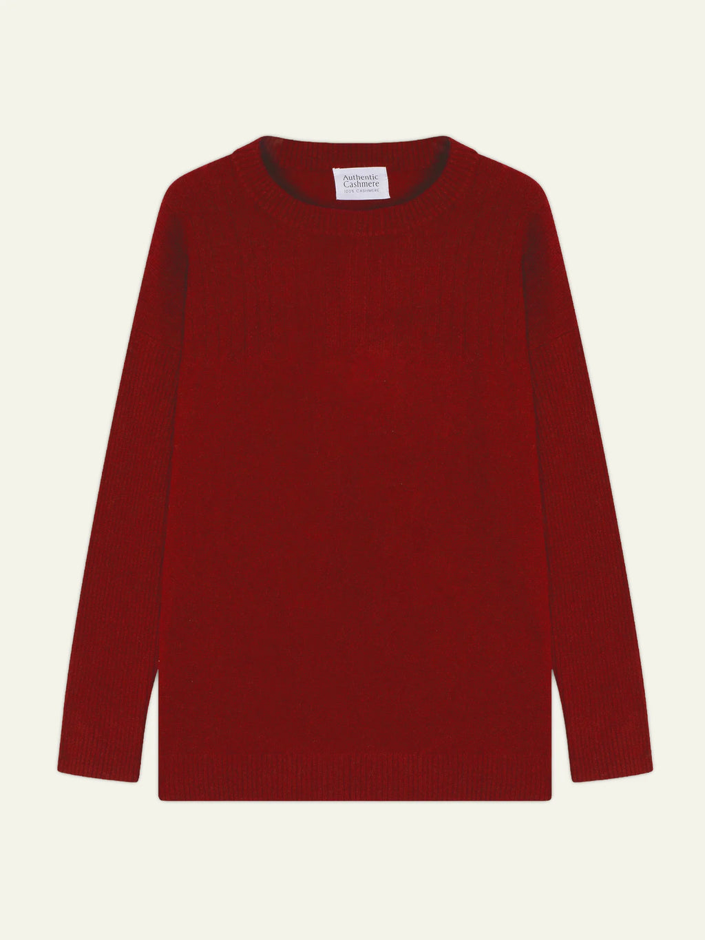 DARIA pullover rundhalsausschnitt rubin