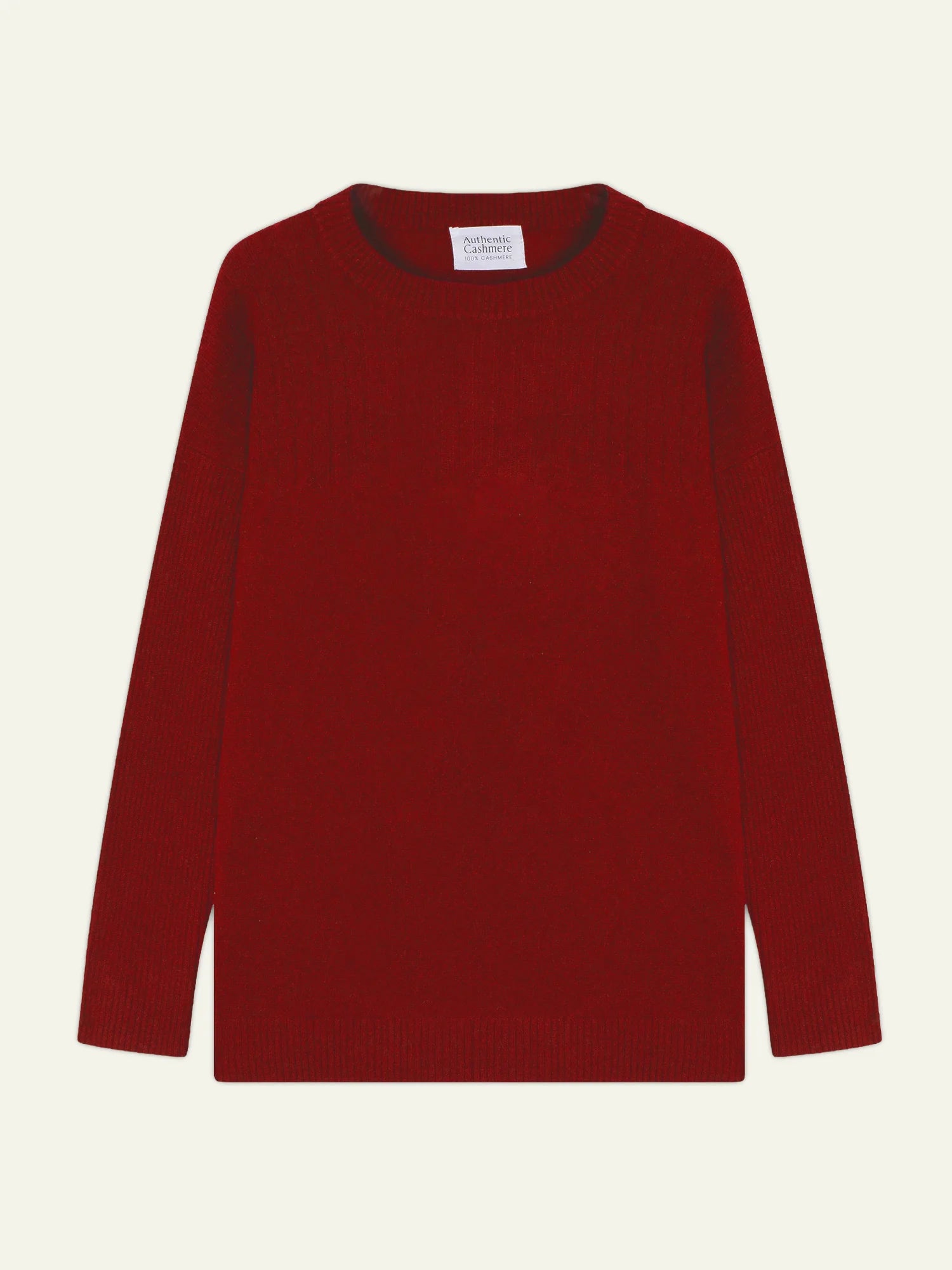 DARIA pullover rundhalsausschnitt rubin