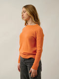 DARIA pull col rond mandarine