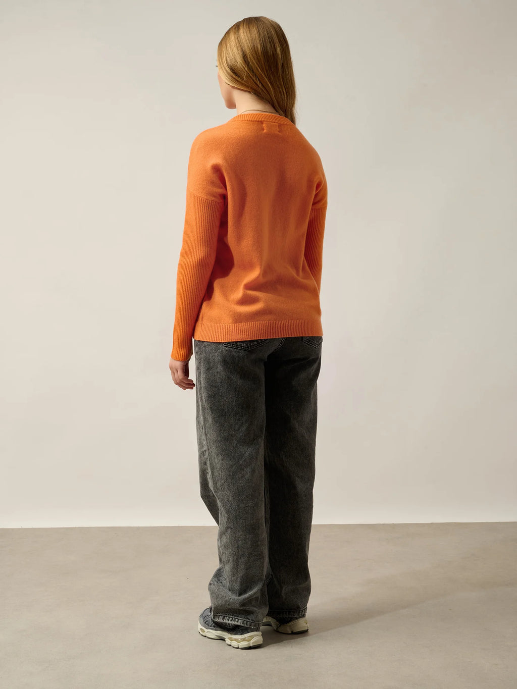 DARIA pull col rond mandarine