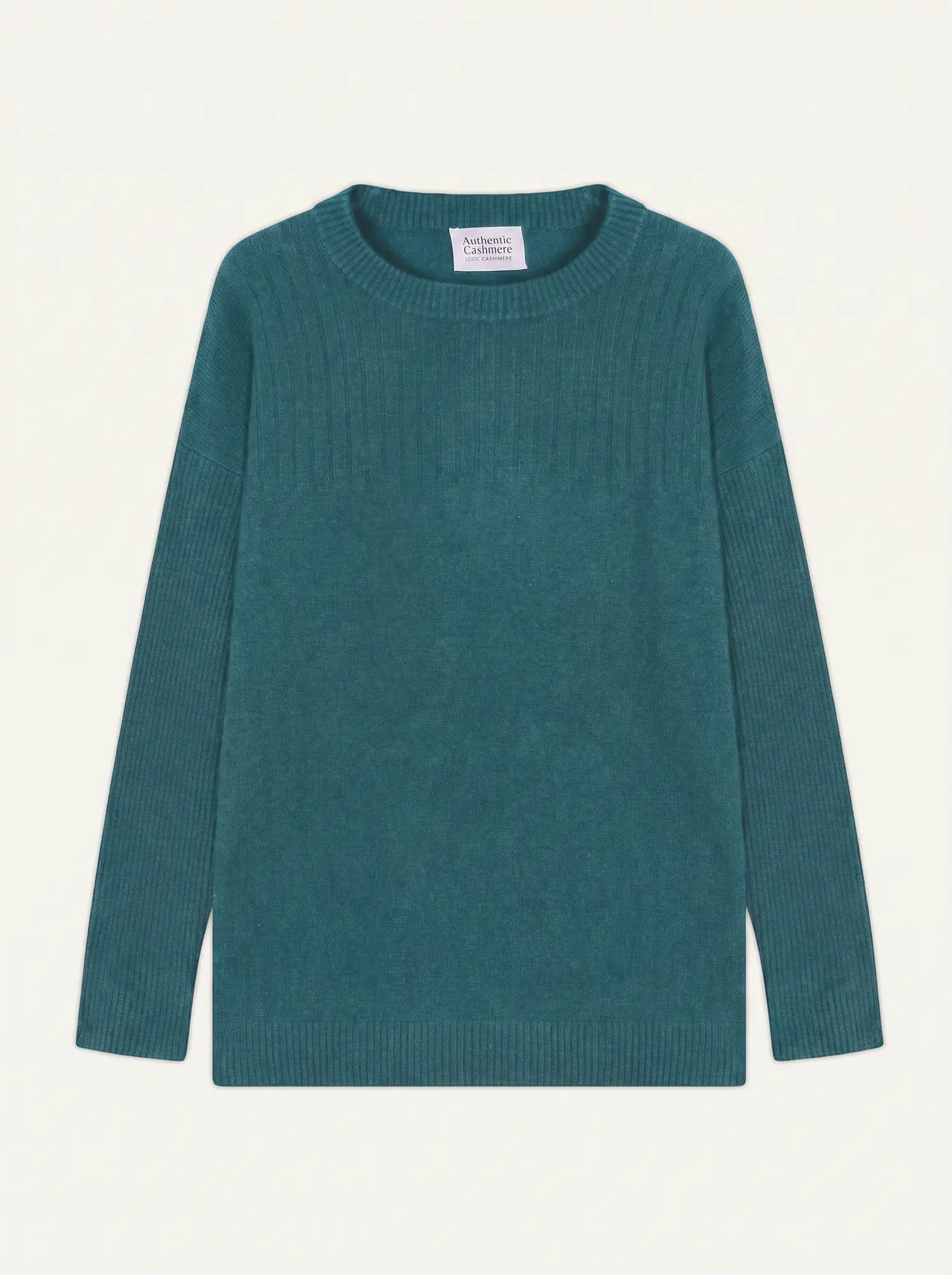 DARIA Sweater Crew Neck Heather Teal