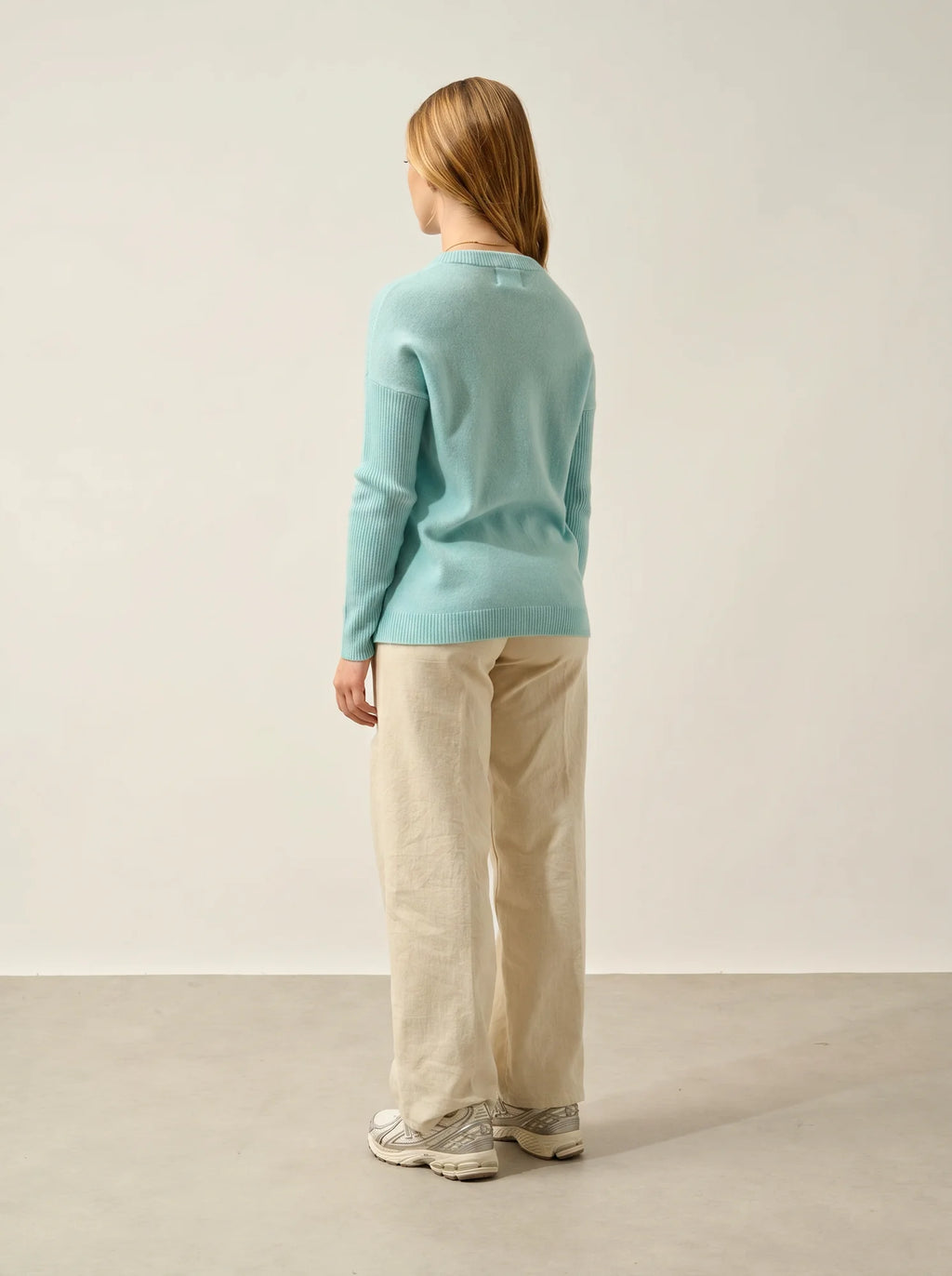 DARIA Pullover Rundhalsausschnitt Aqua