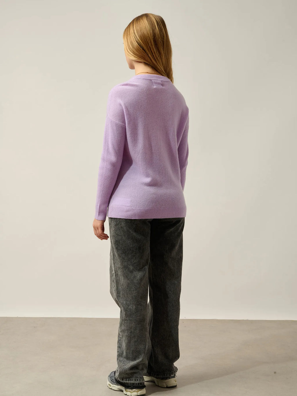 DARIA Pullover Rundhalsausschnitt Malvenfarben