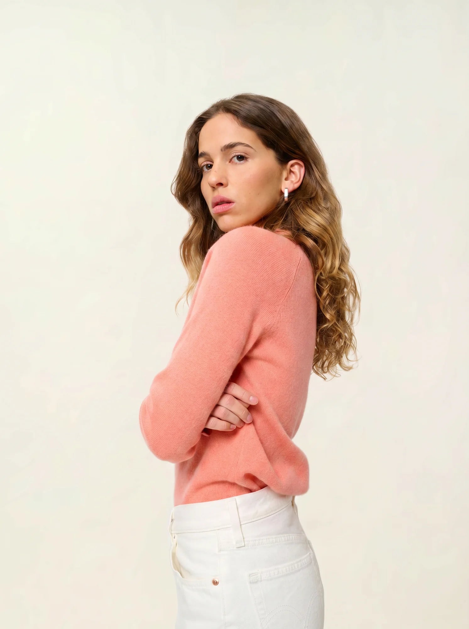ECRIN pull col rond pêche