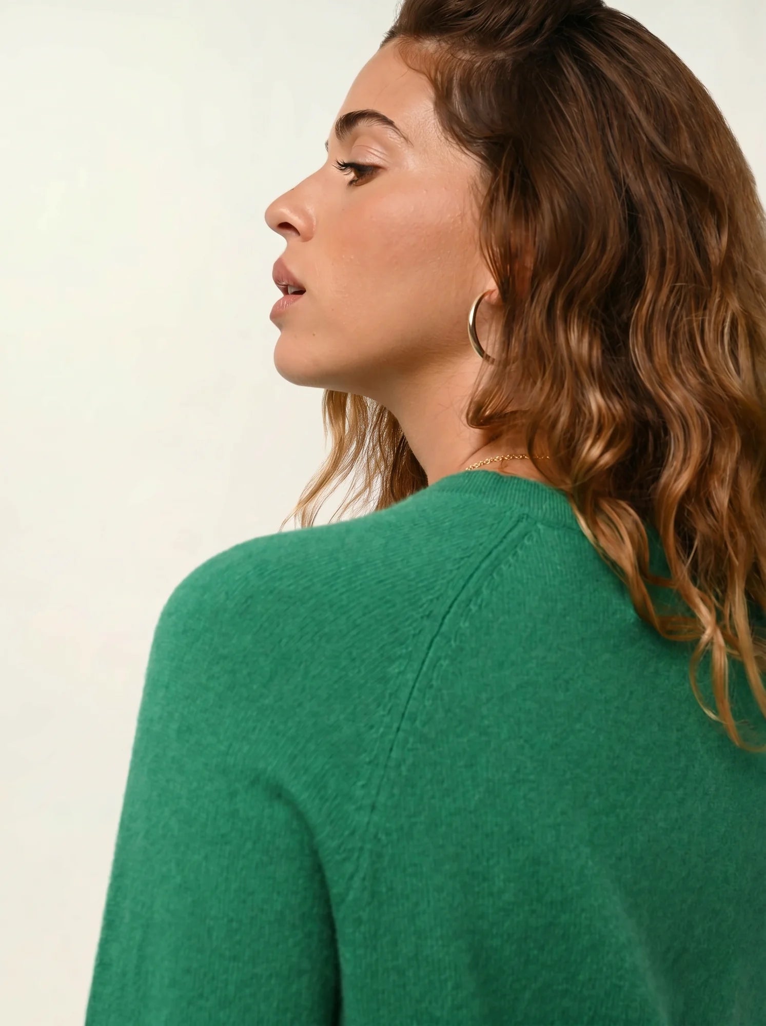 ECRIN pull col rond menthe