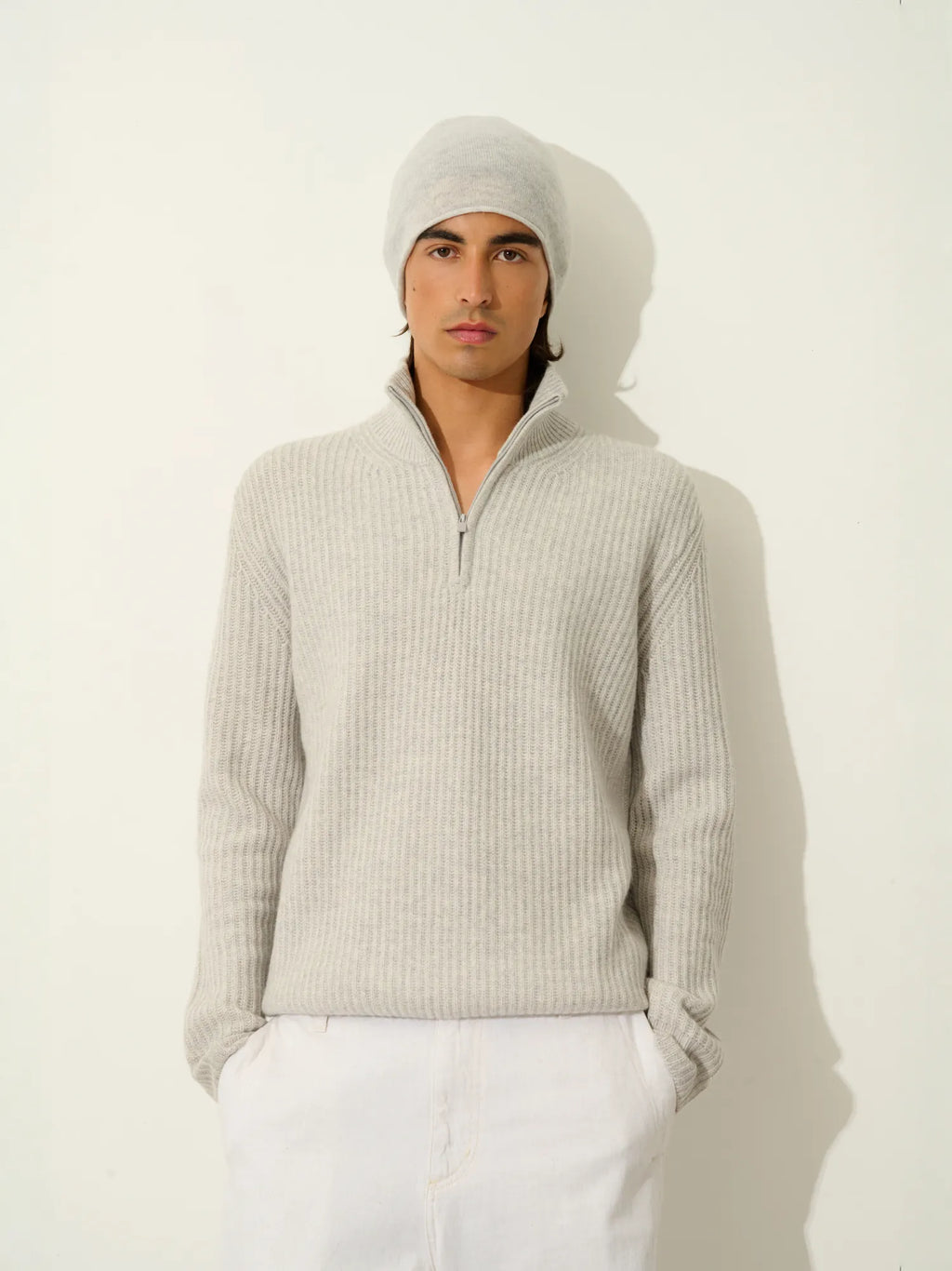 PINIER beanie heather glacier