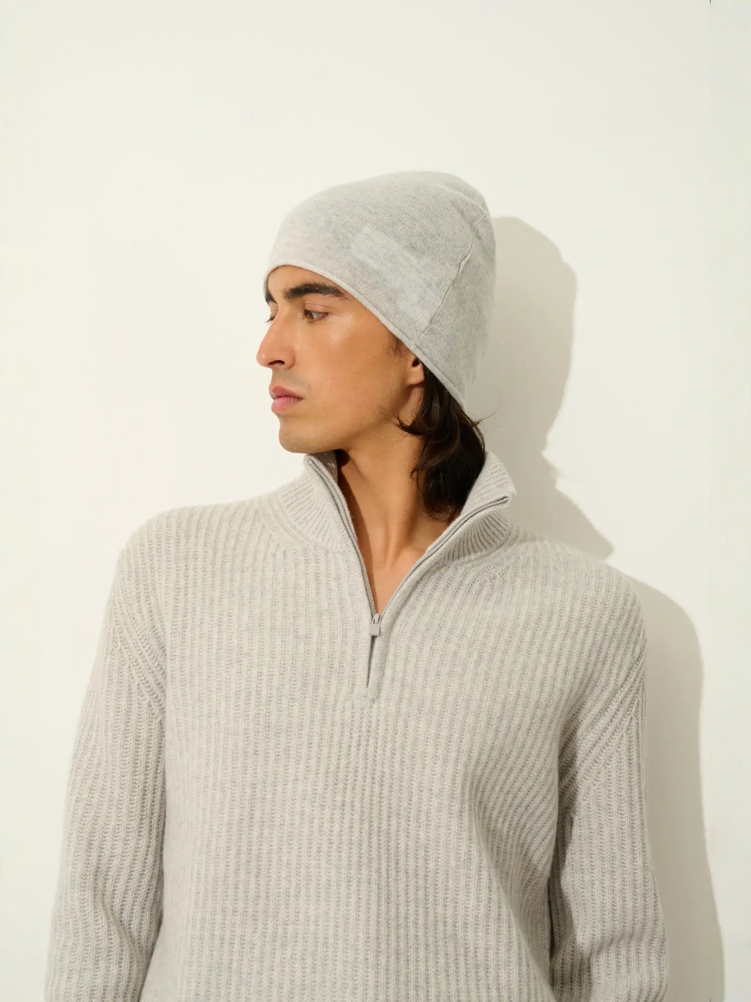 PINIER beanie heather glacier