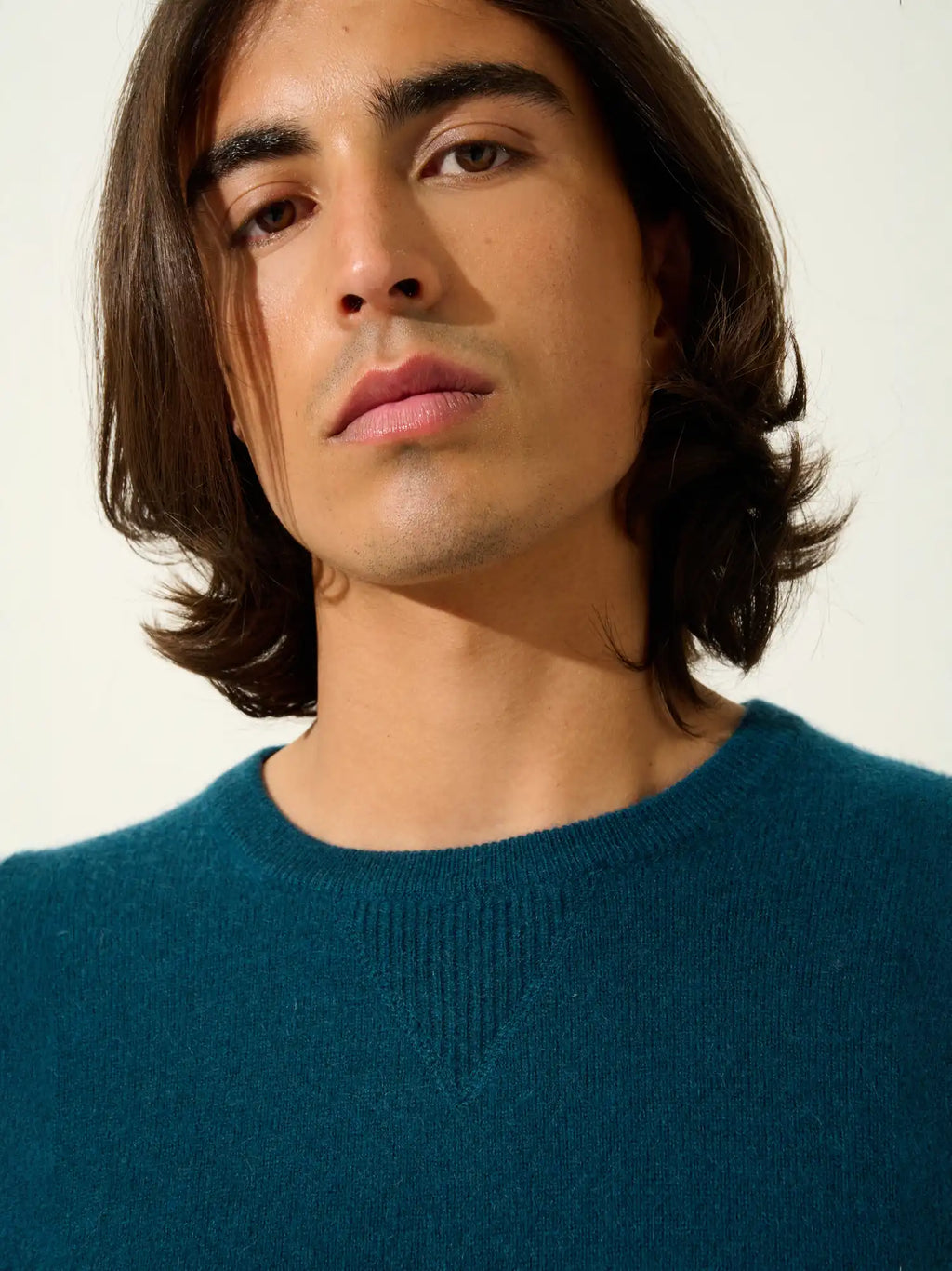 NOLAN sweater crew neck teal green