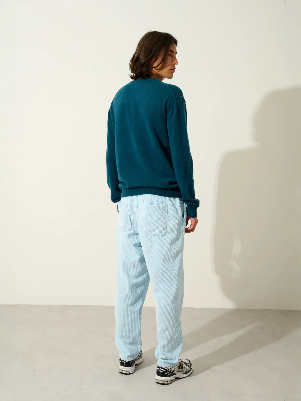 NOLAN sweater crew neck teal green
