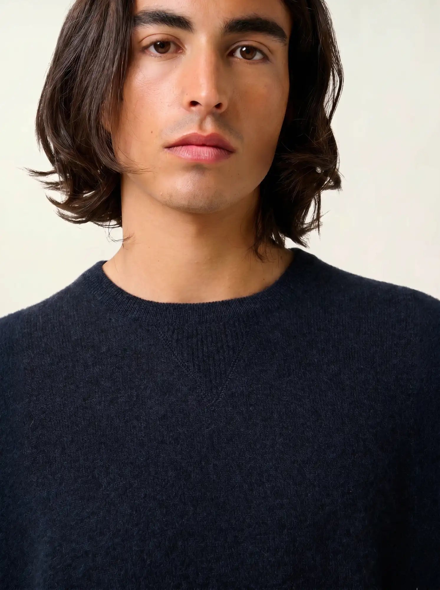NOLAN pullover rundhalsausschnitt caviar