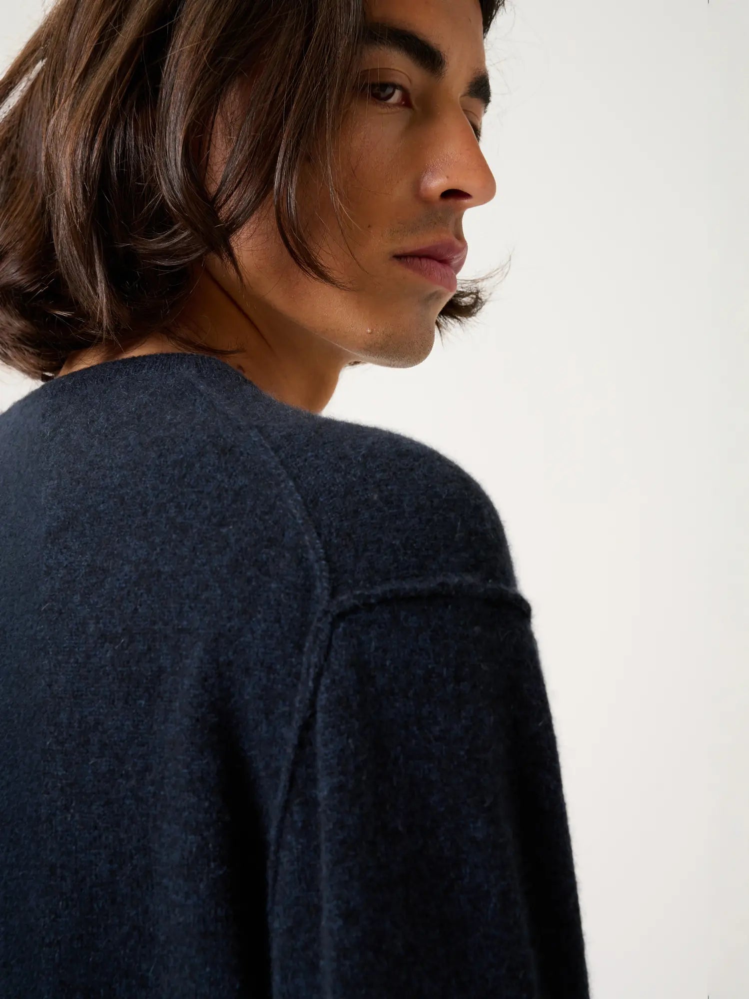 NOLAN pullover rundhalsausschnitt caviar