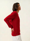 NOLAN sweater crew neck ruby