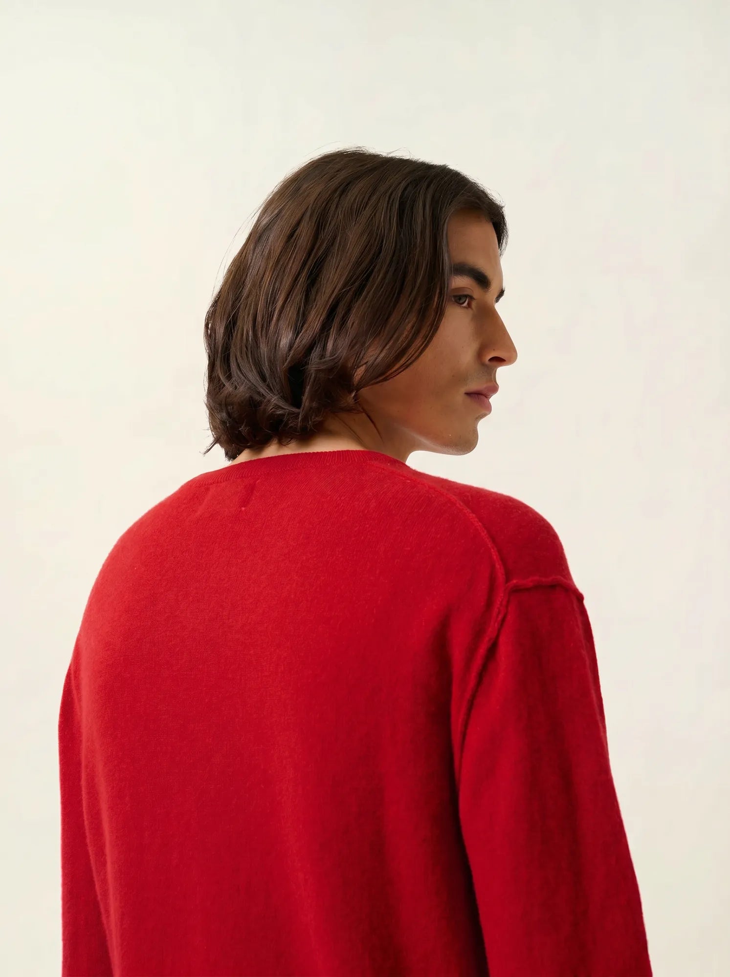 NOLAN sweater crew neck ruby