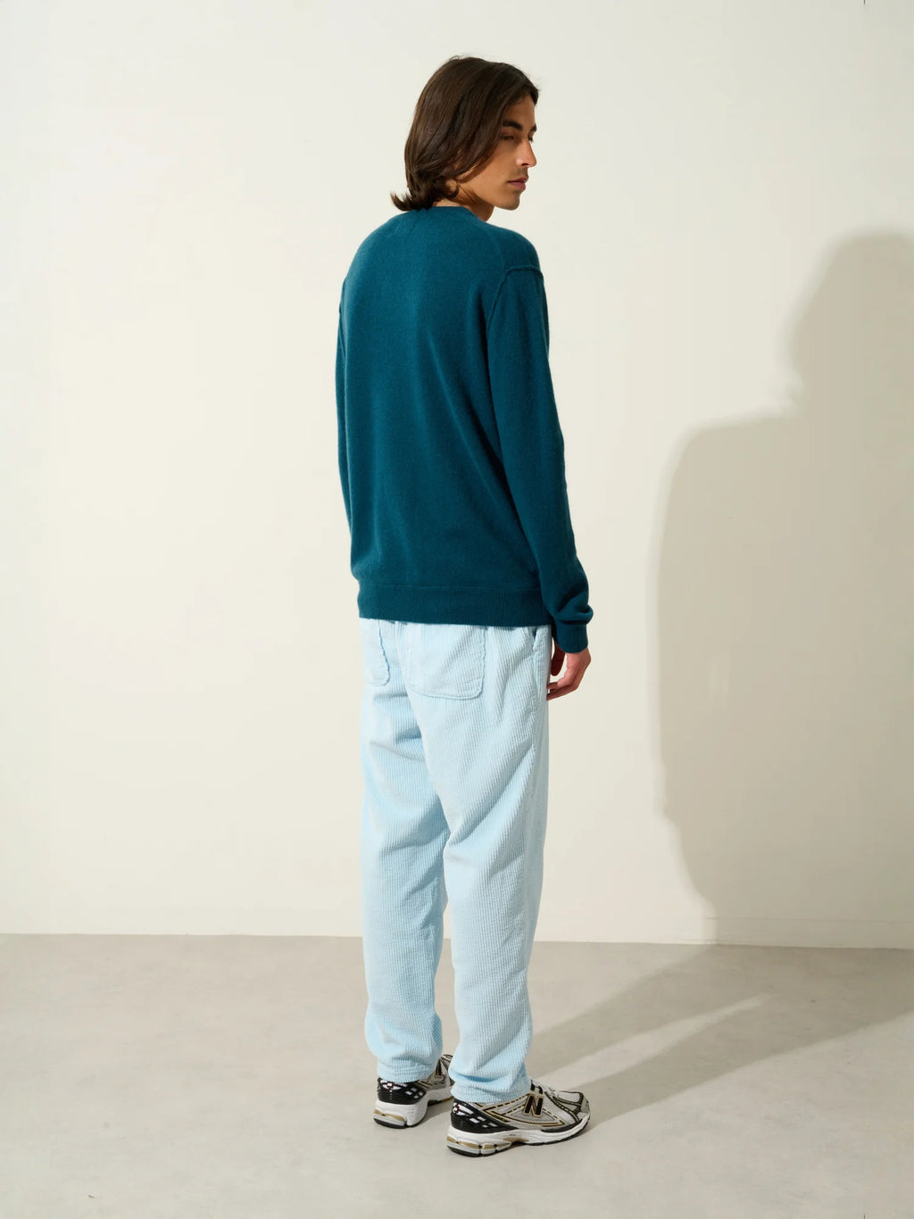 TIMEO pullover v-ausschnitt grün petrol