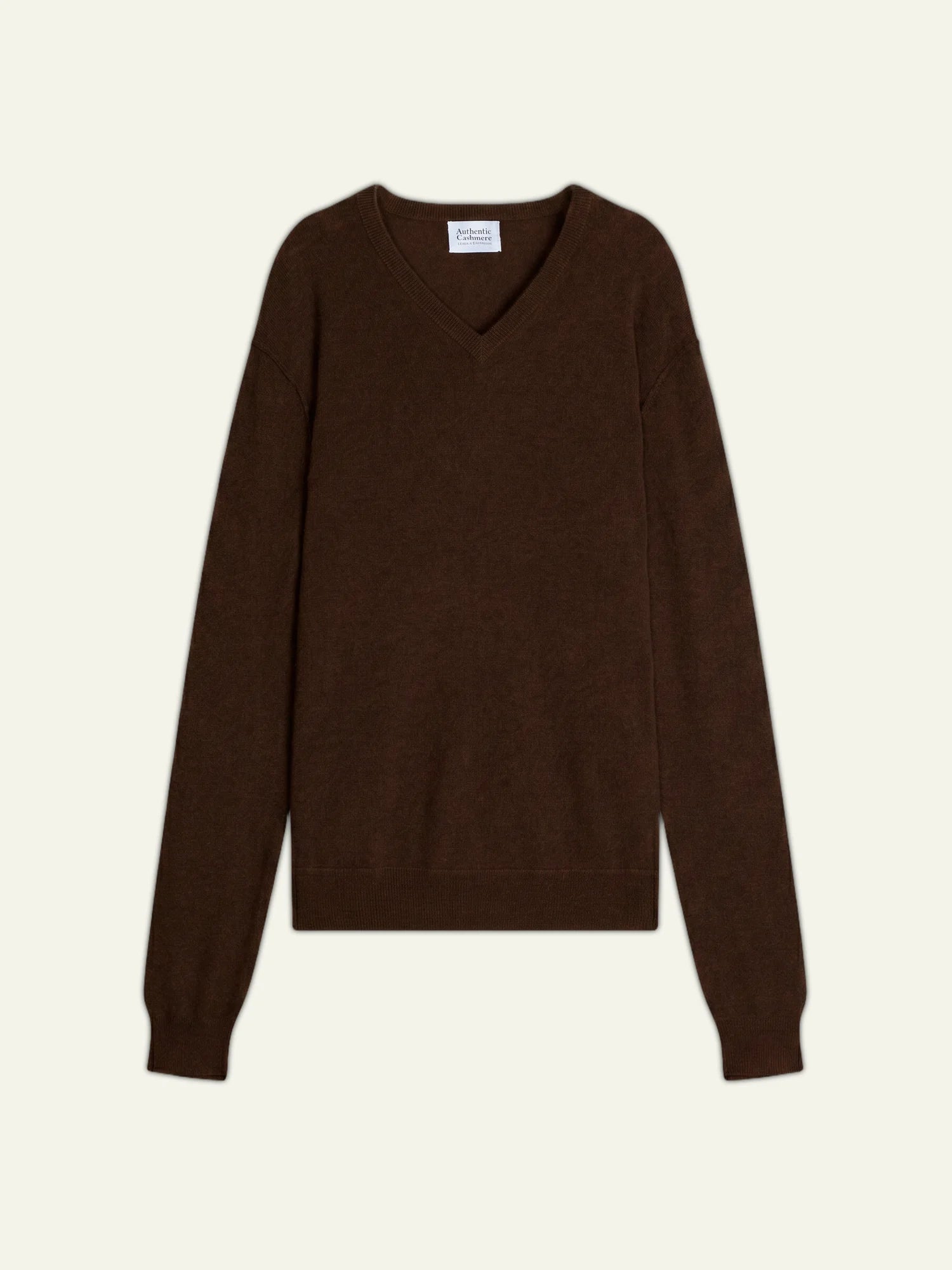 TIMEO pullover v-ausschnitt kaffee