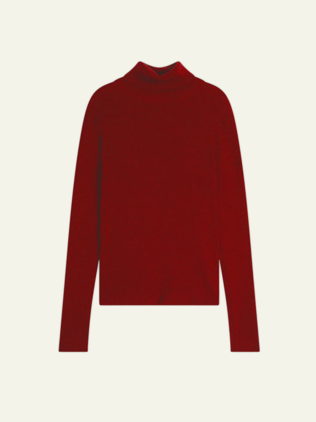 SUZIE pull col roulé rubis