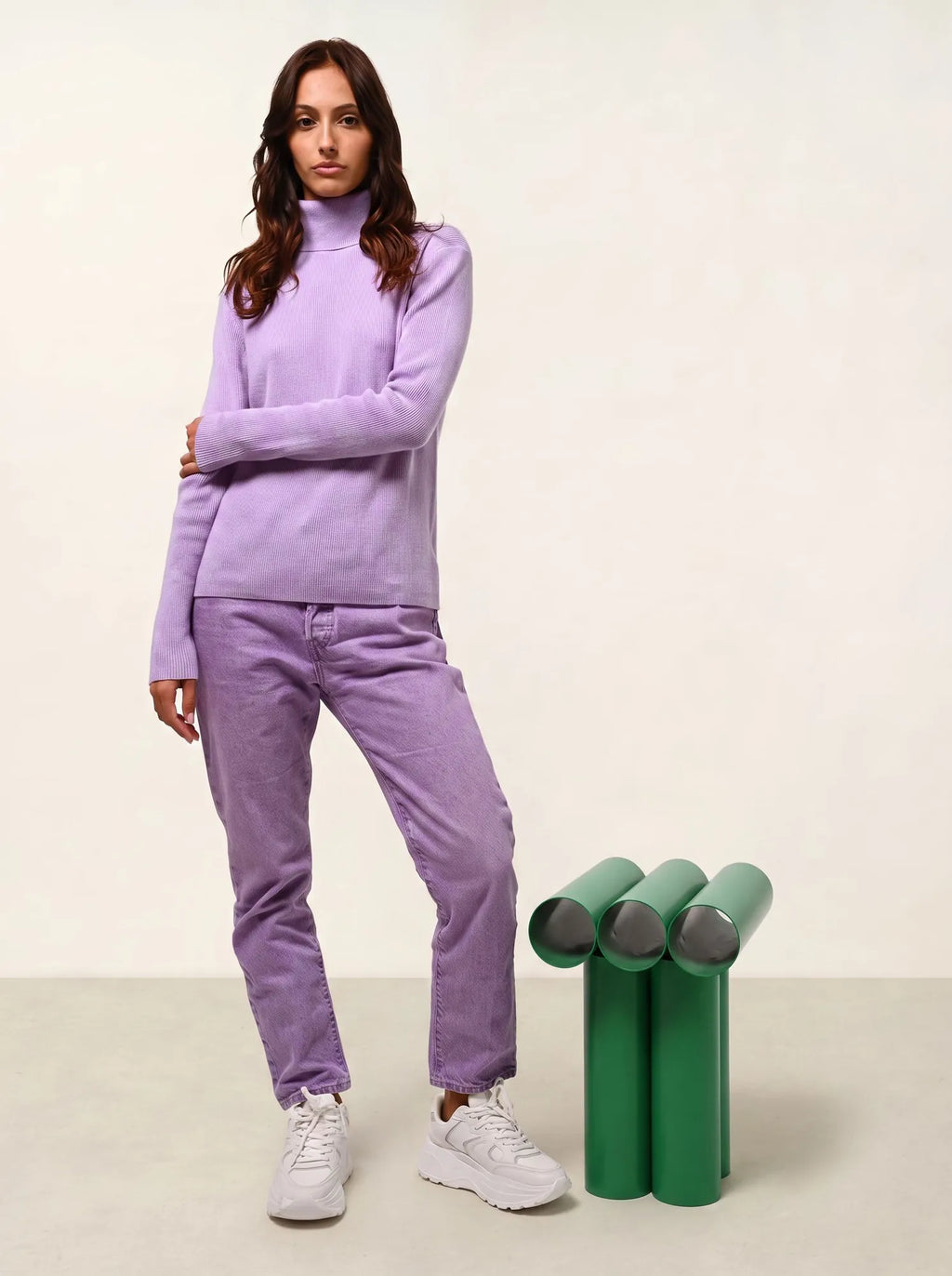 SUZIE pullover rollkragen malve