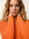 BELLA Sweater Crew Neck Tangerine
