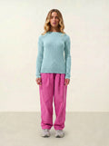 BELLA Pullover Rundhalsausschnitt Aqua
