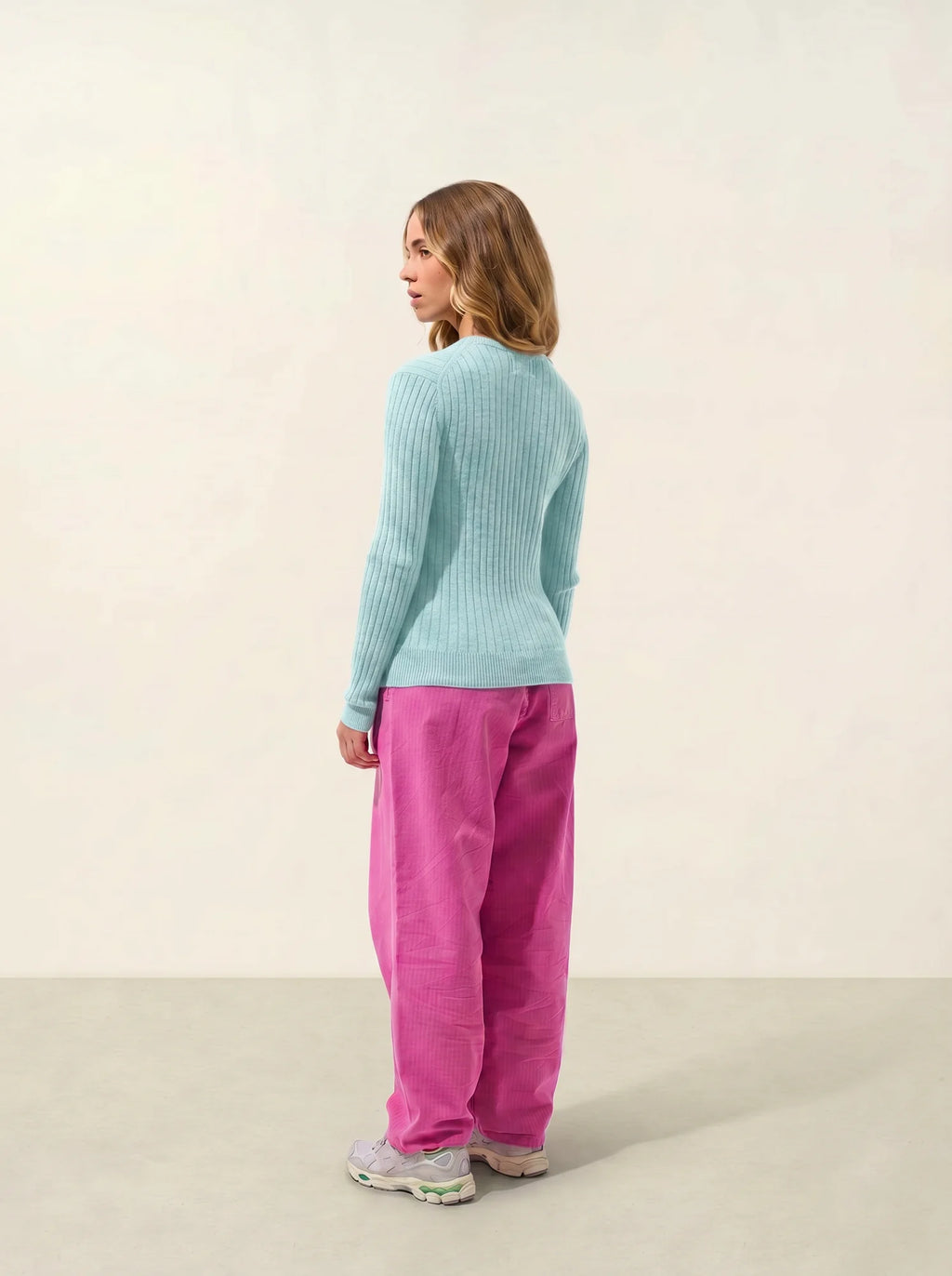 BELLA Pullover Rundhalsausschnitt Aqua