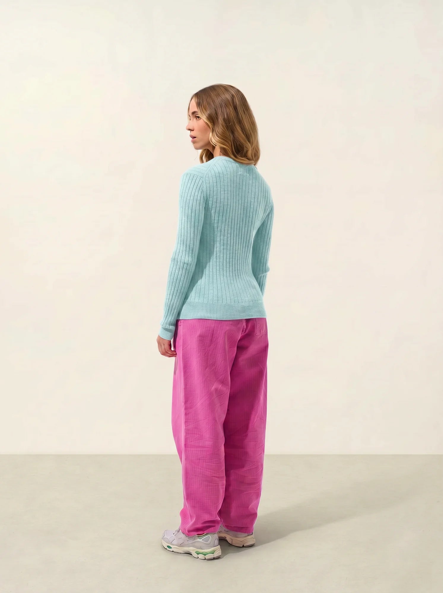BELLA Pullover Rundhalsausschnitt Aqua