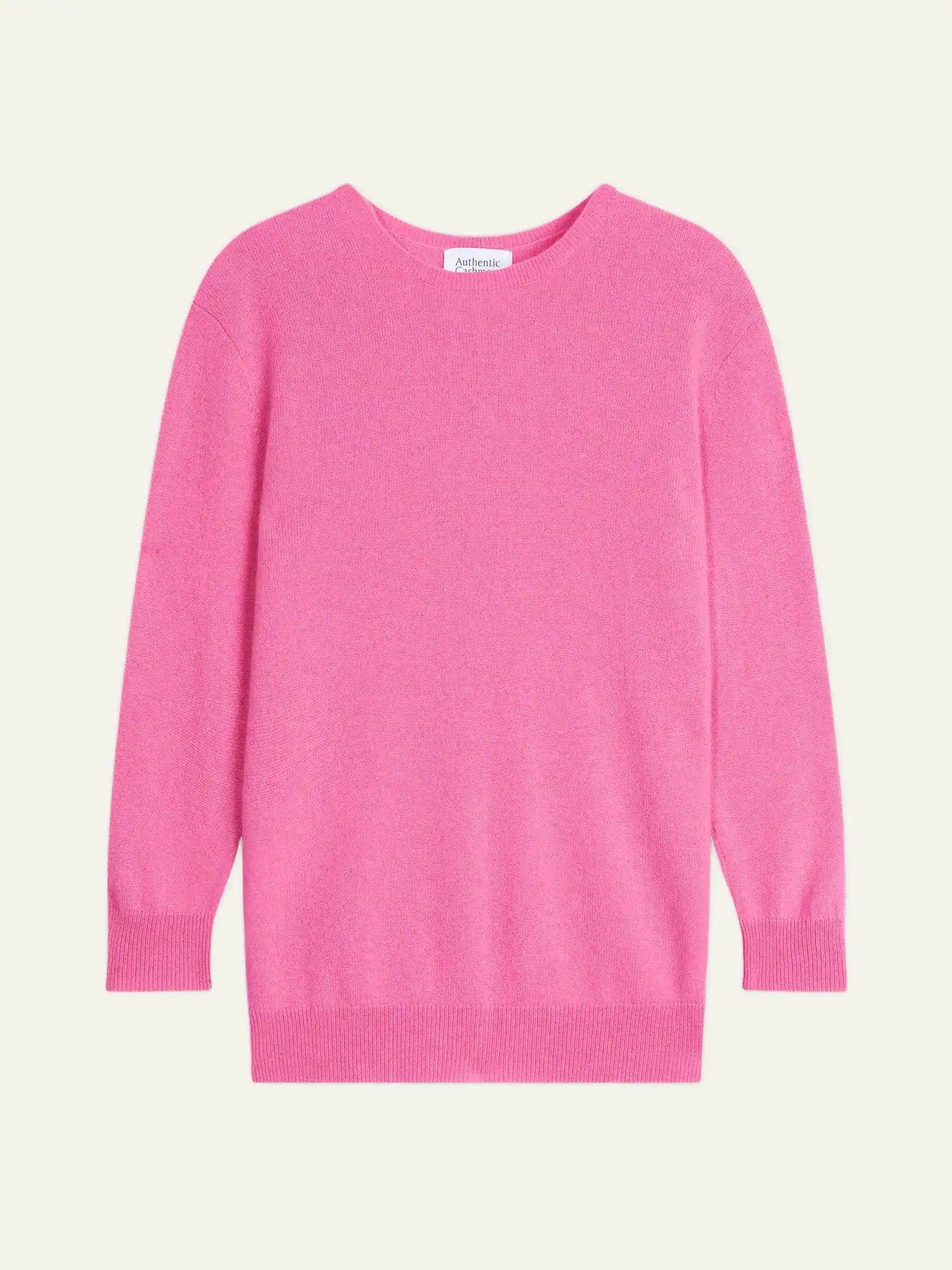 ESTARIS Sweater Crew Neck Buttoned Back Pink