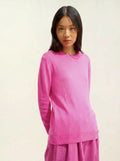 ESTARIS Sweater Crew Neck Buttoned Back Pink