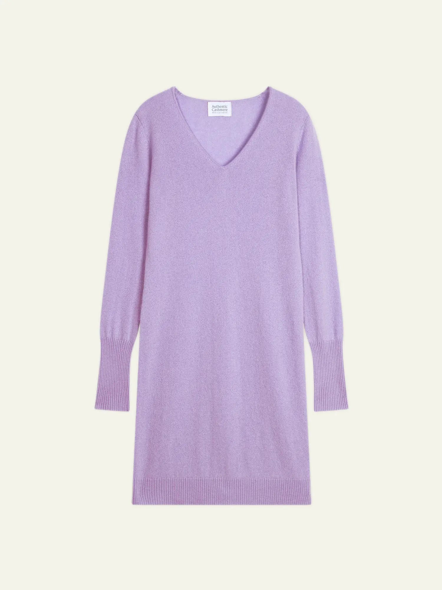CAPELET Kleid V-Ausschnitt Malvenfarben