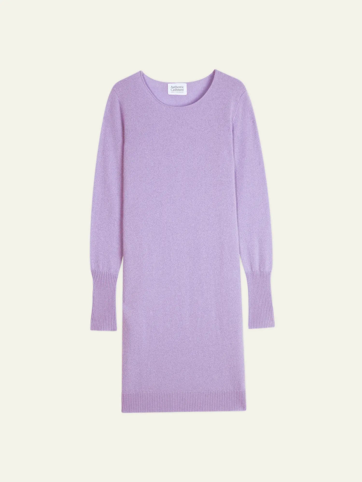 ARMET robe col rond mauve