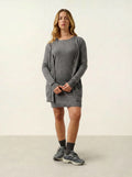 CIMET Strickjacke V-Ausschnitt Flanellgrau meliert