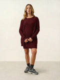 CIMET Strickjacke V-Ausschnitt Preiselbeerrot meliert
