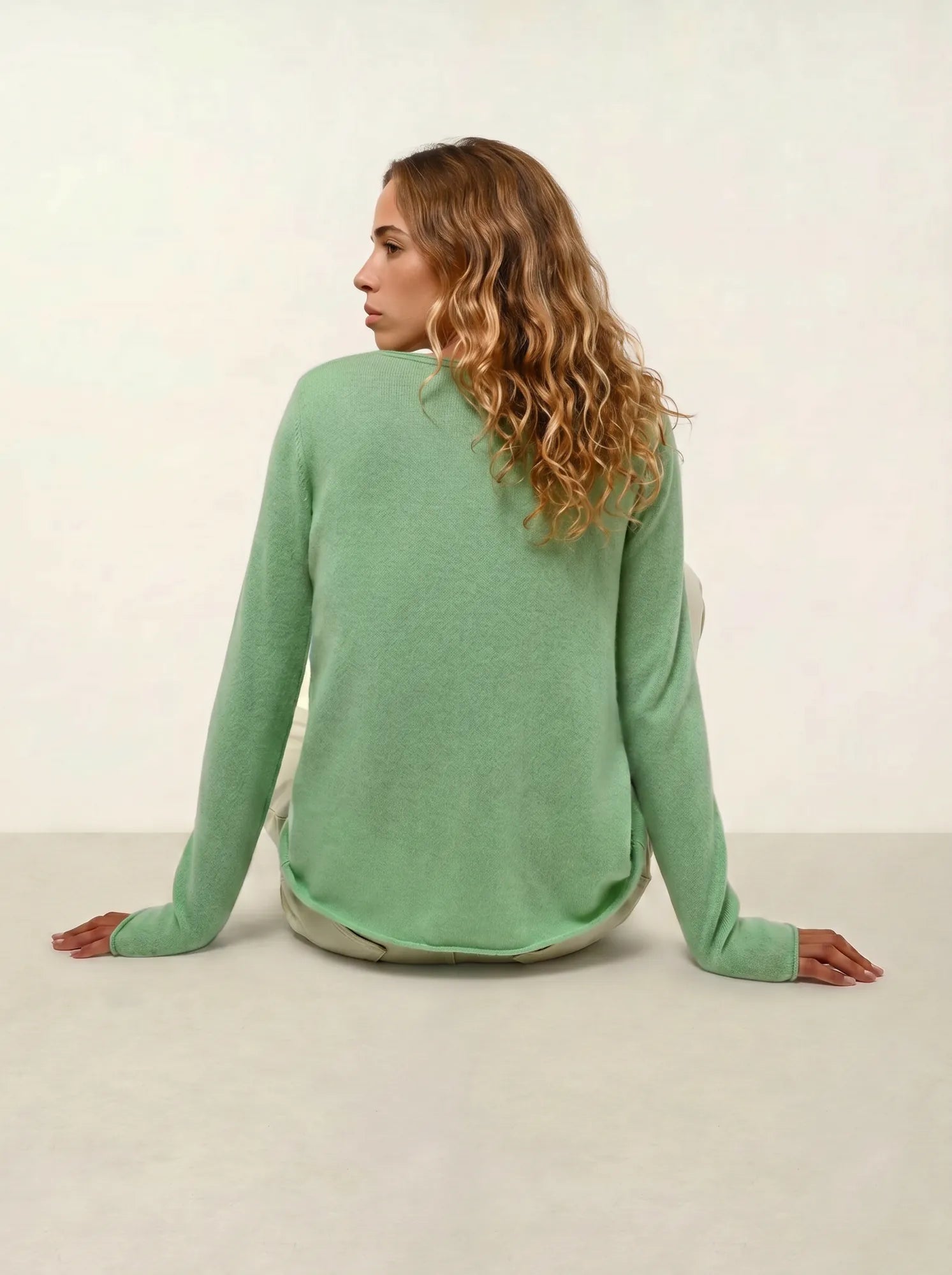 CRIOU pull col bateau tilleul