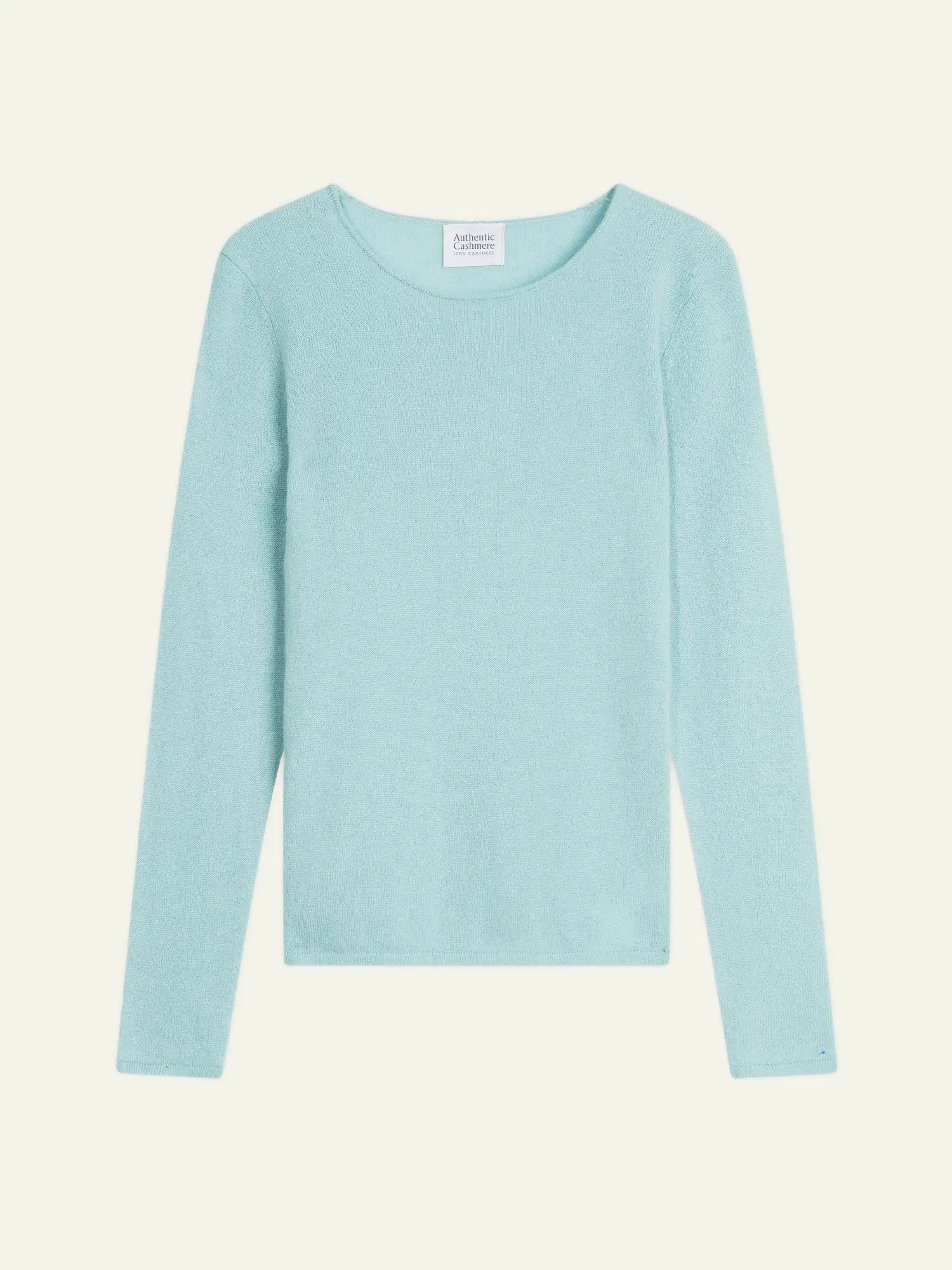 CRIOU Pullover U-Boot-Ausschnitt Aqua