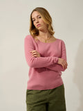 LANFON pullover rundhalsausschnitt blütenblatt
