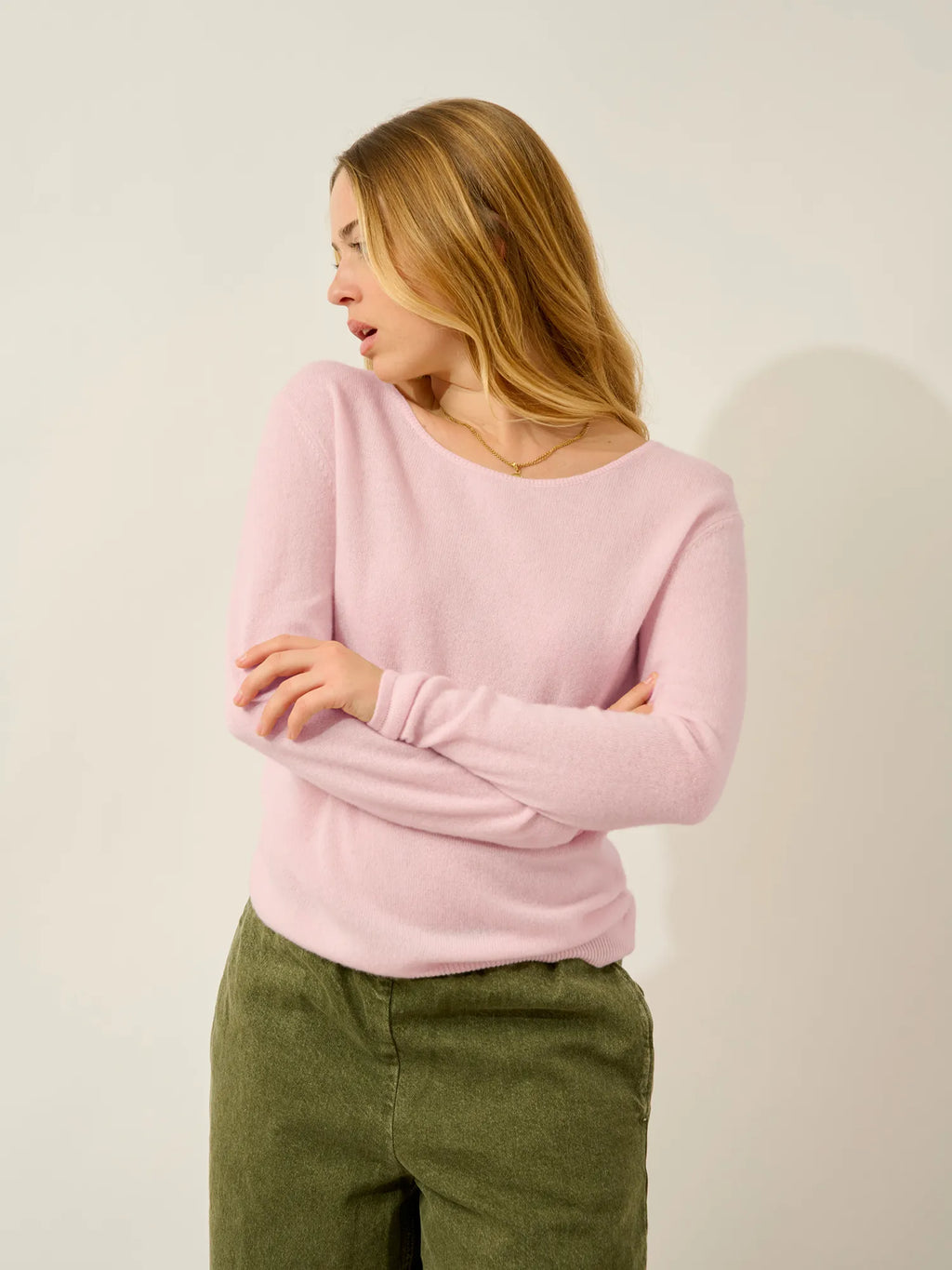 LANFON pull col rond poudre