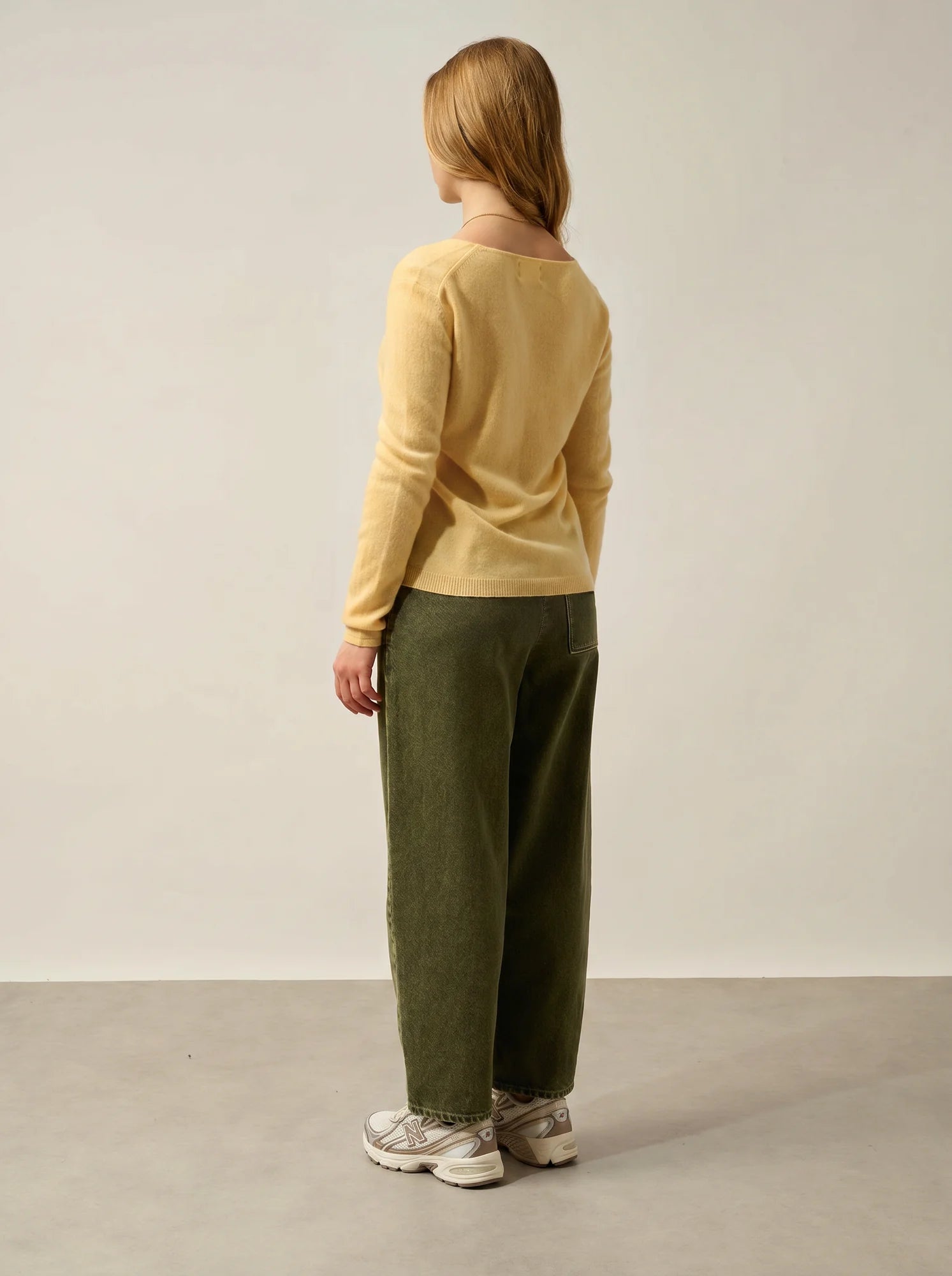 LANFON sweater crew neck vanilla