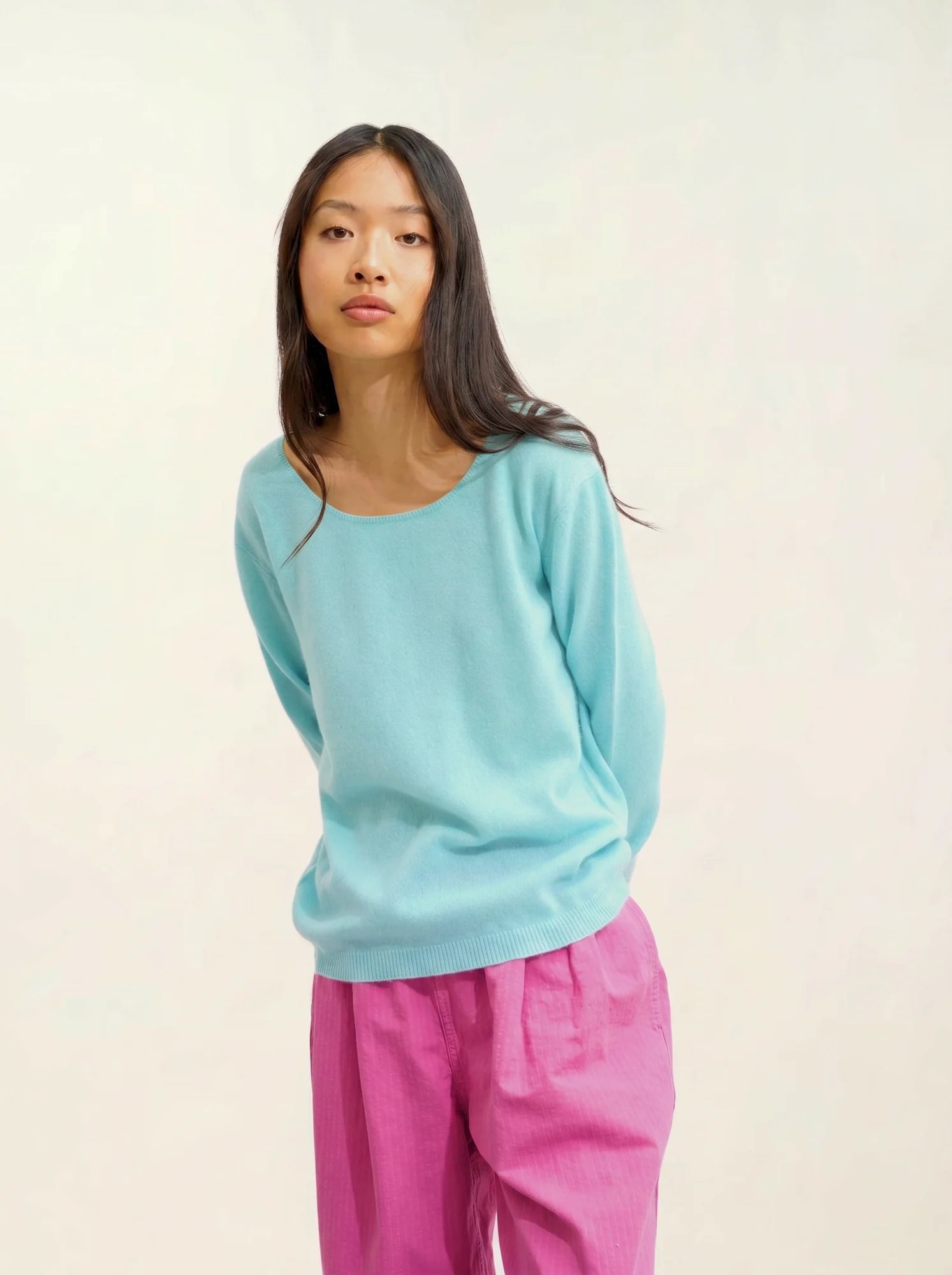 LANFON pull col rond aqua