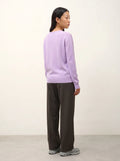 GARDORIA pull col V mauve