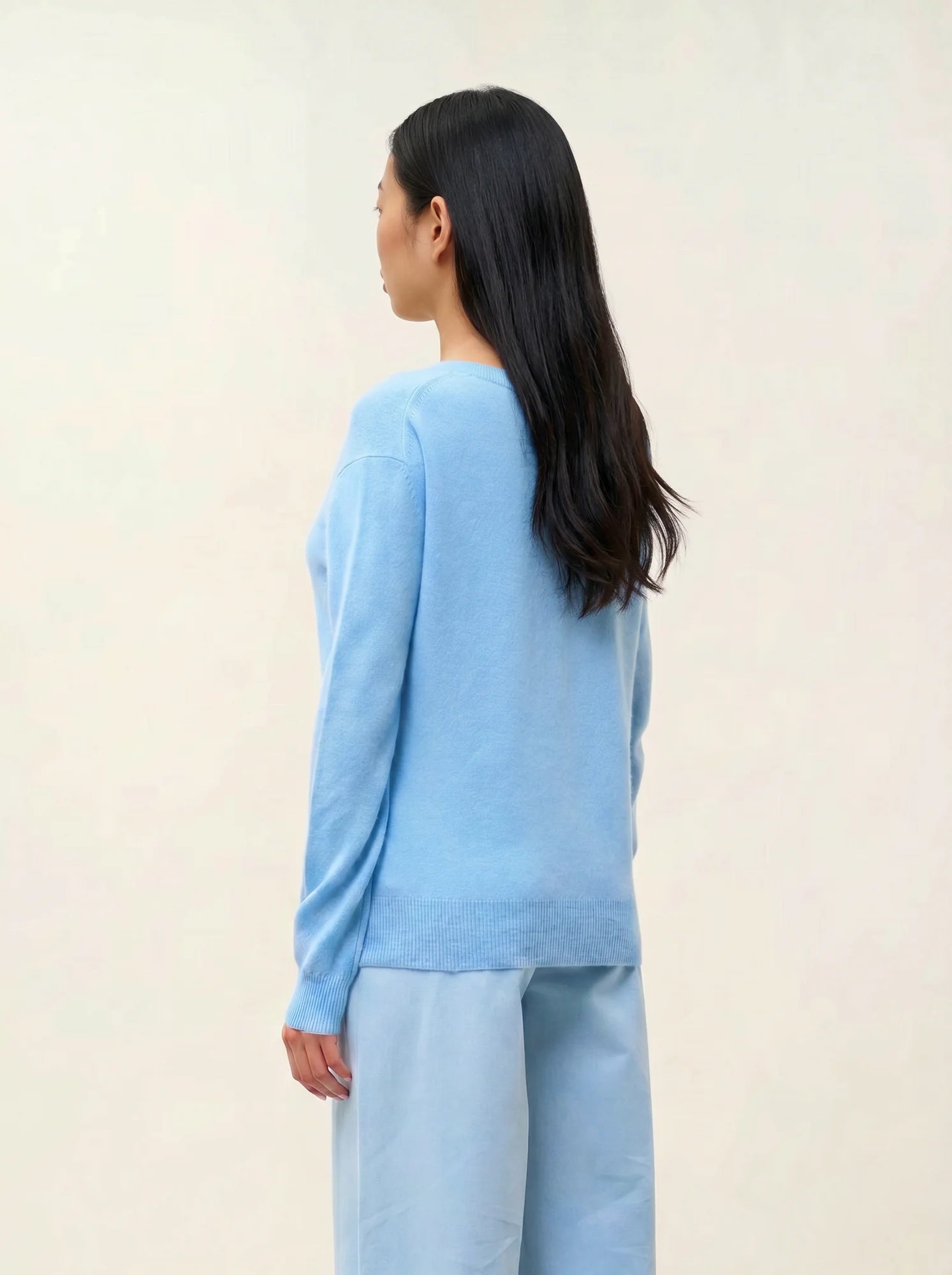 GARDORIA pull col V bleu inca