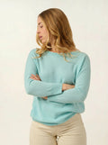 GOLÉON Sweater Batwing Aqua