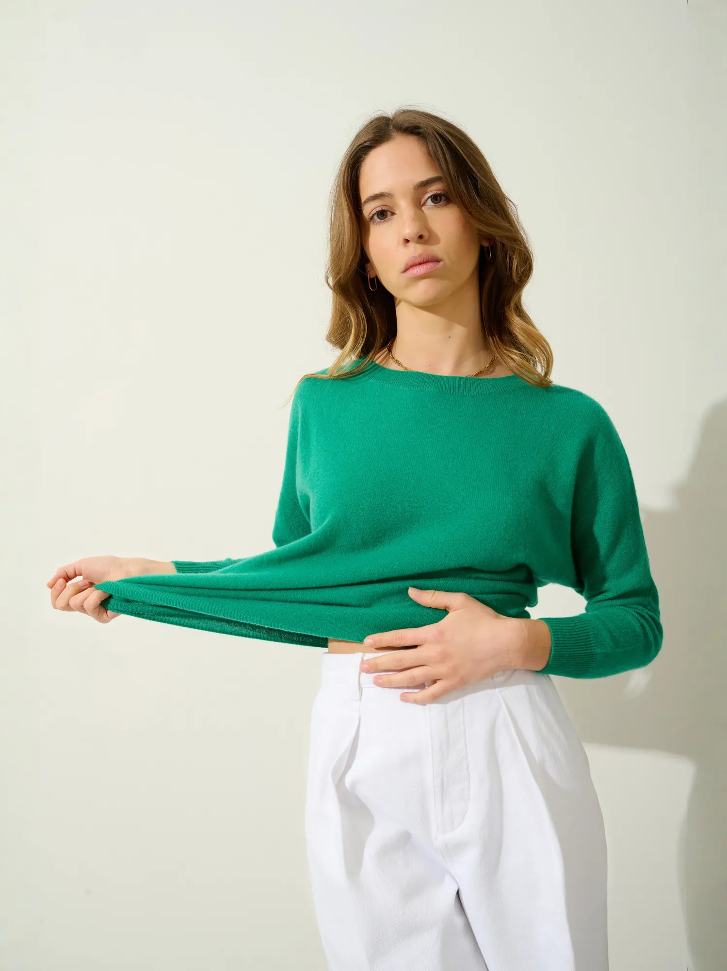 GOLÉON sweater batwing mint