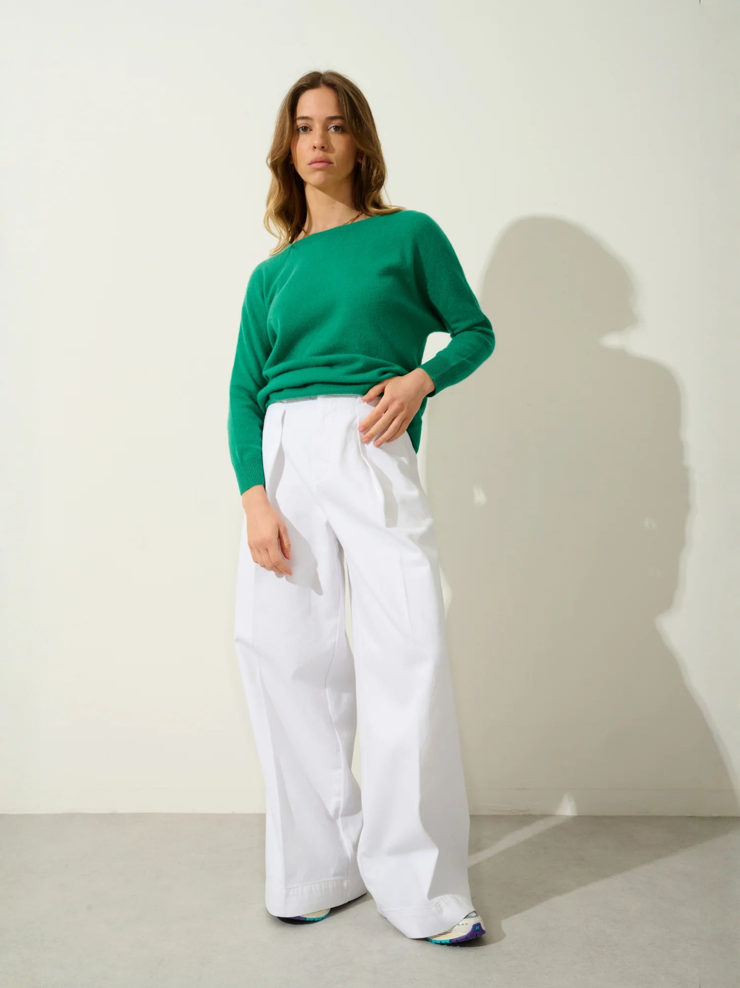 GOLÉON sweater batwing mint