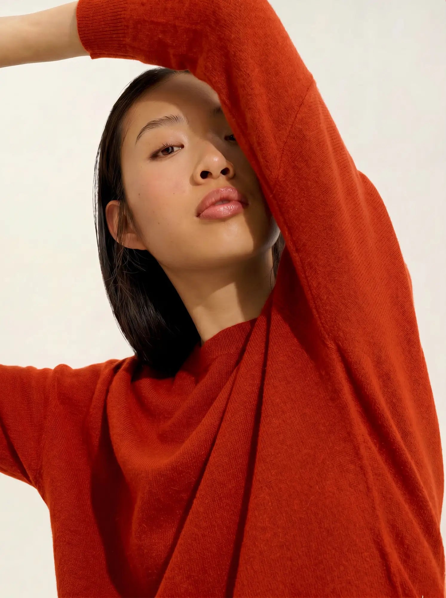 GOLÉON sweater batwing tomato