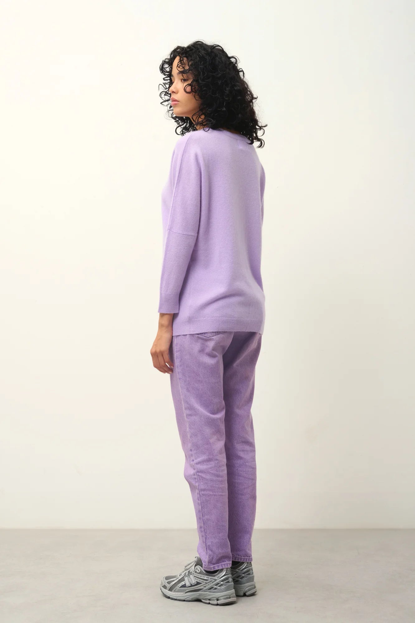 GOLÉON sweater batwing mauve