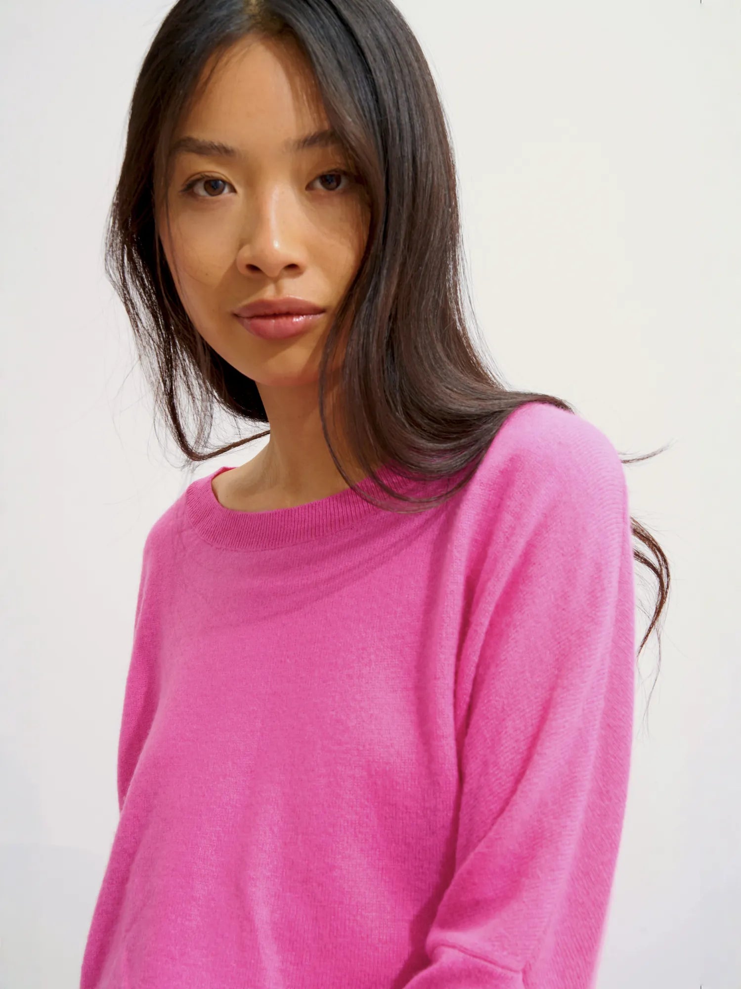 GOLÉON pull chauve souris rose